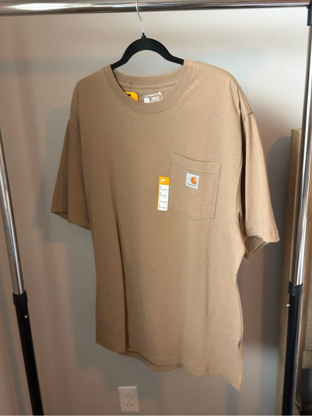 Carhartt Short-Sleeve Pocket Tee in Tan